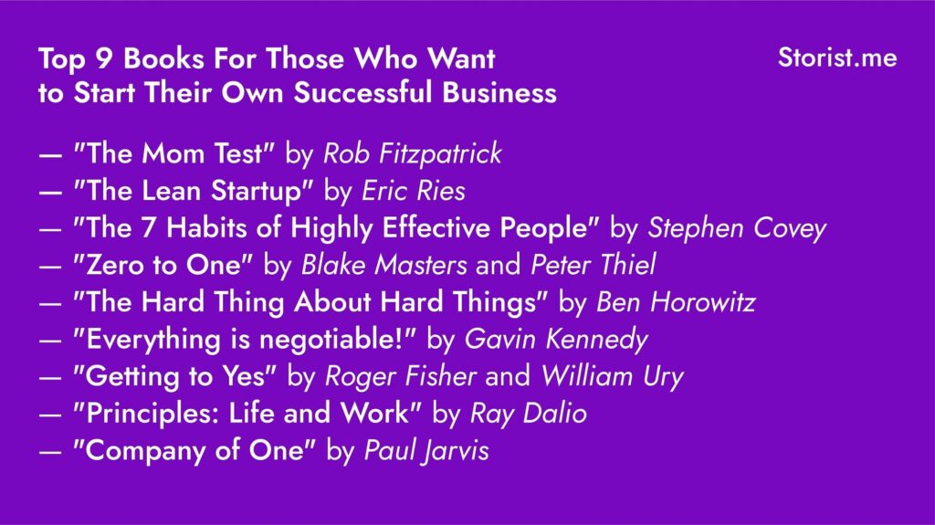 best books for business startups