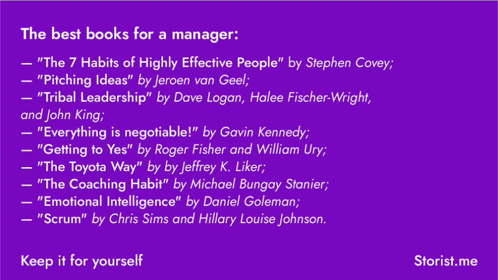 Top books for managers